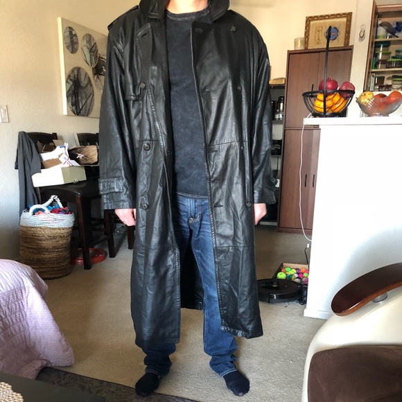 HOLLIES MENS TRENCH COAT - Picture 3 of 3